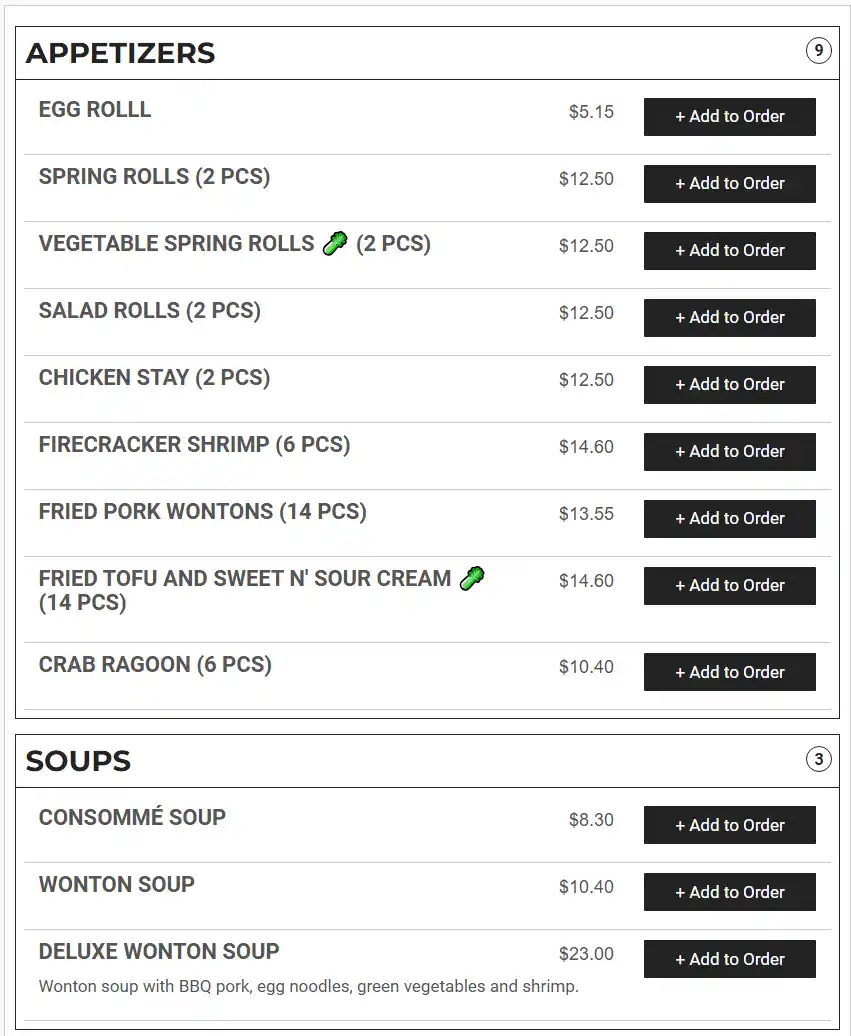 menu image