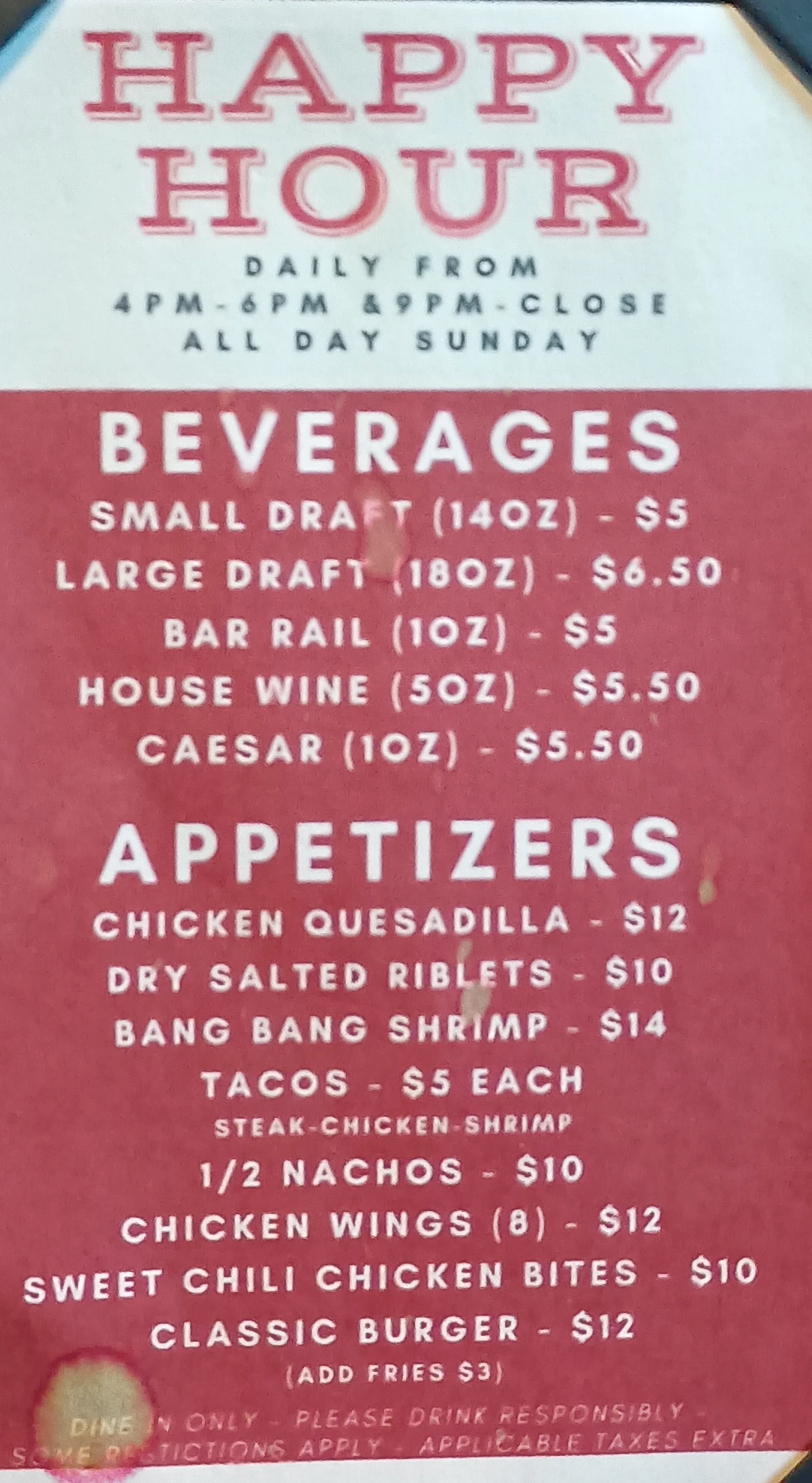 menu image