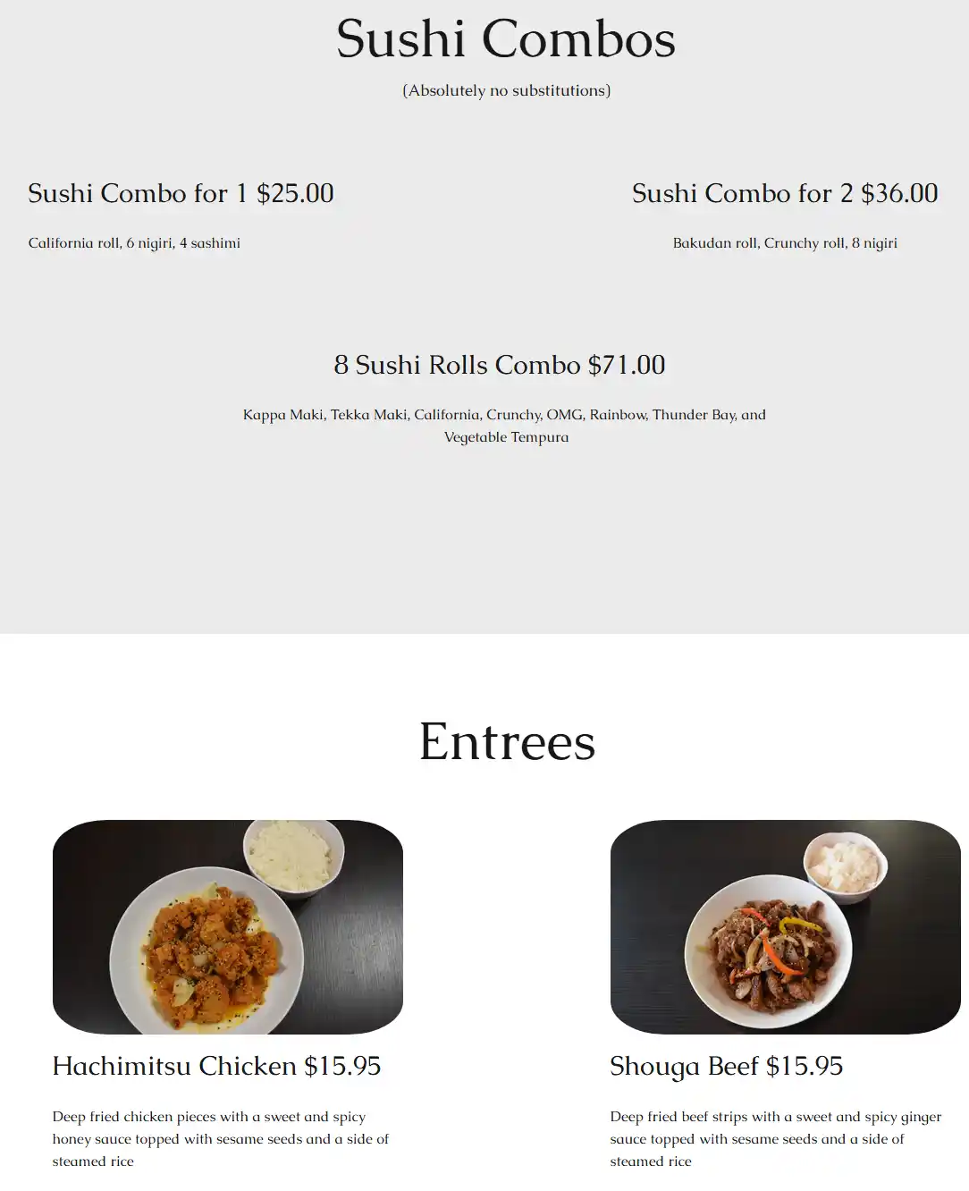 menu image