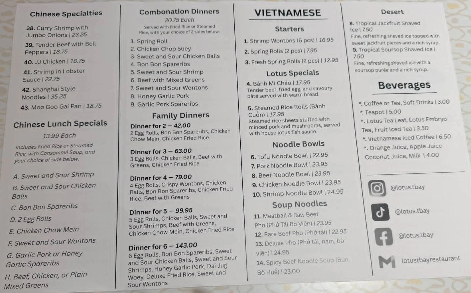 menu image