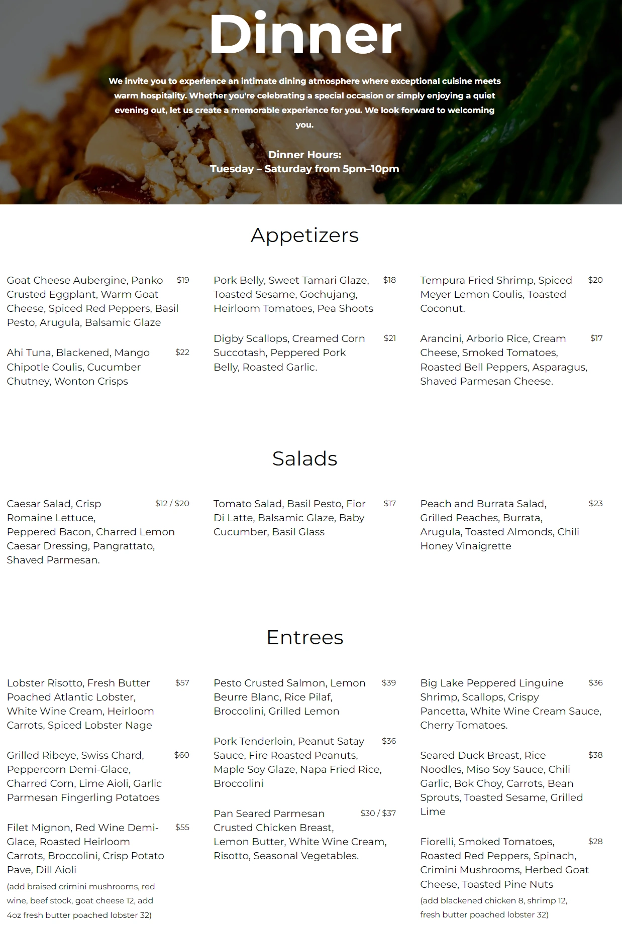 menu image