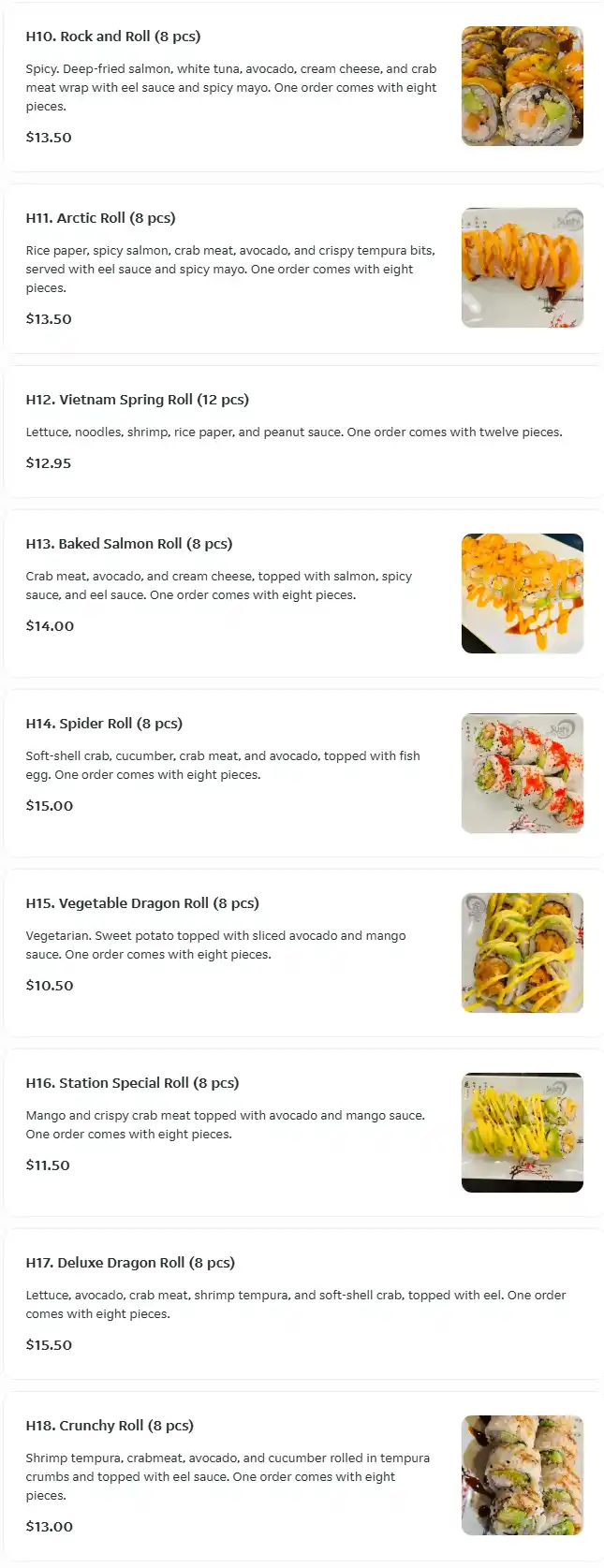 menu image